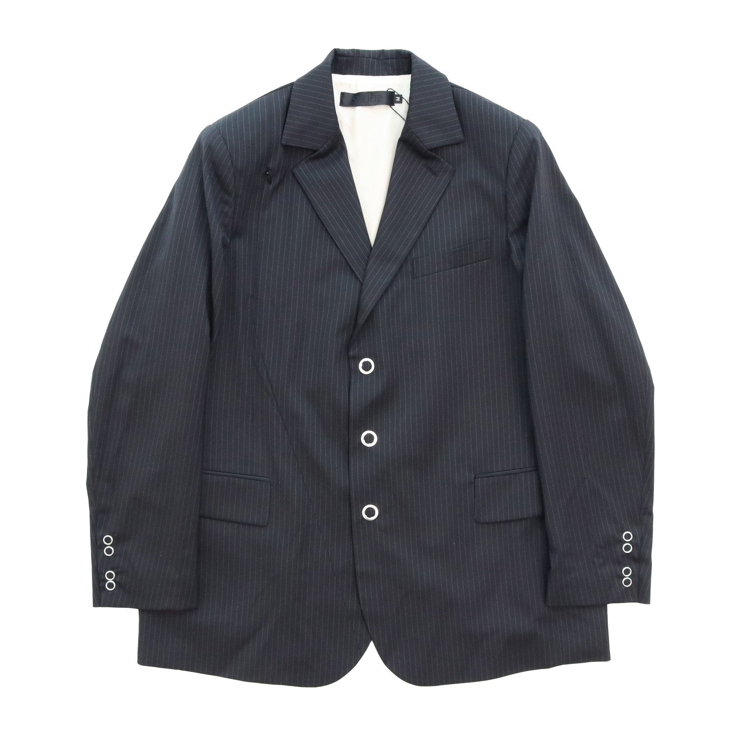 PETAL BLAZER #Stripes Black [SHSS24001]