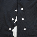 PETAL BLAZER #Stripes Black [SHSS24001]