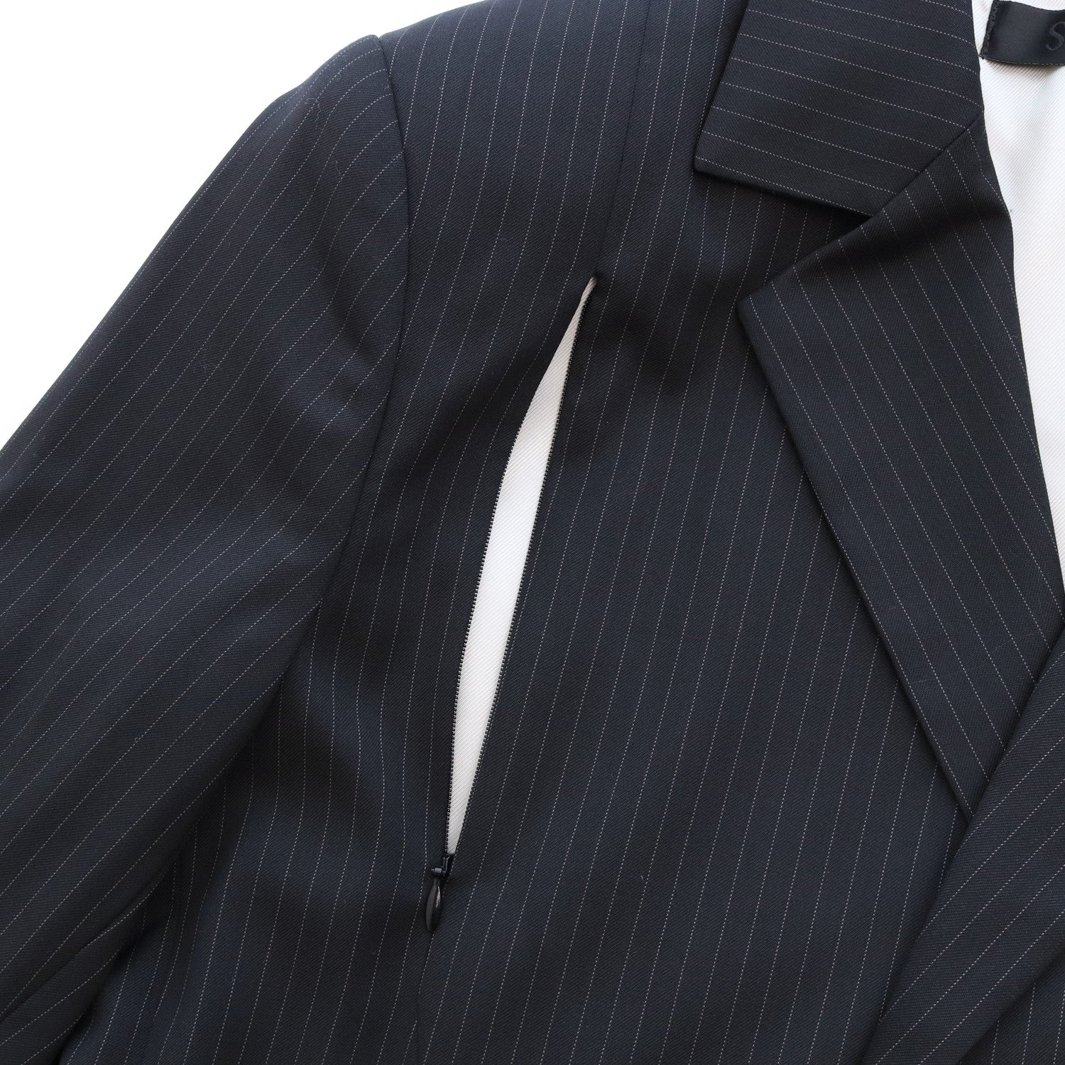 PETAL BLAZER #Stripes Black [SHSS24001]