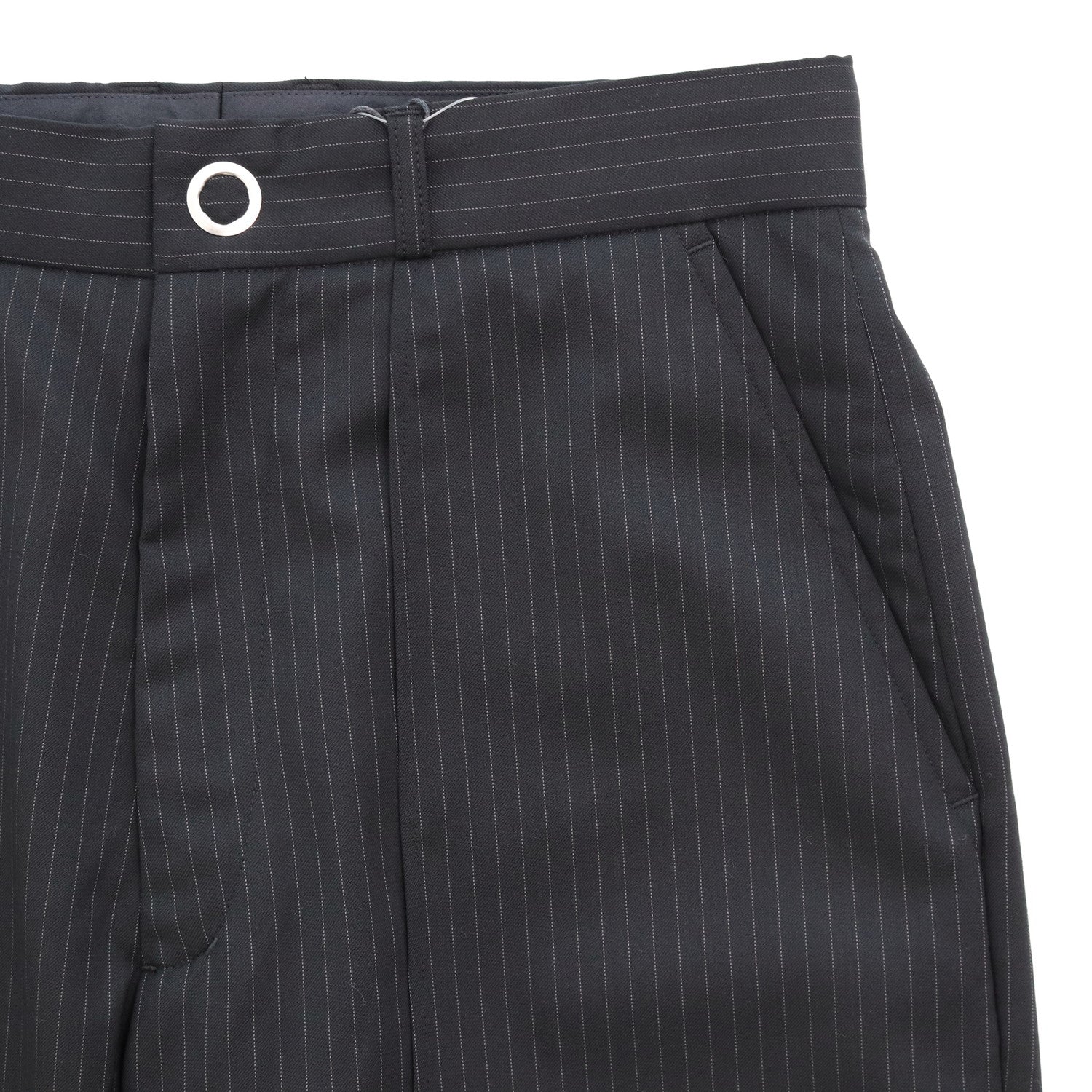 PETAL WIDE TROUSERS #Stripes Black [SHSS24002]