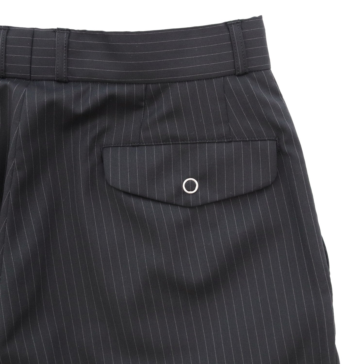 PETAL WIDE TROUSERS #Stripes Black [SHSS24002]