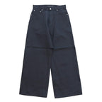 SKIRT WIDE DENIM PANTS #Black [SHSS24029]