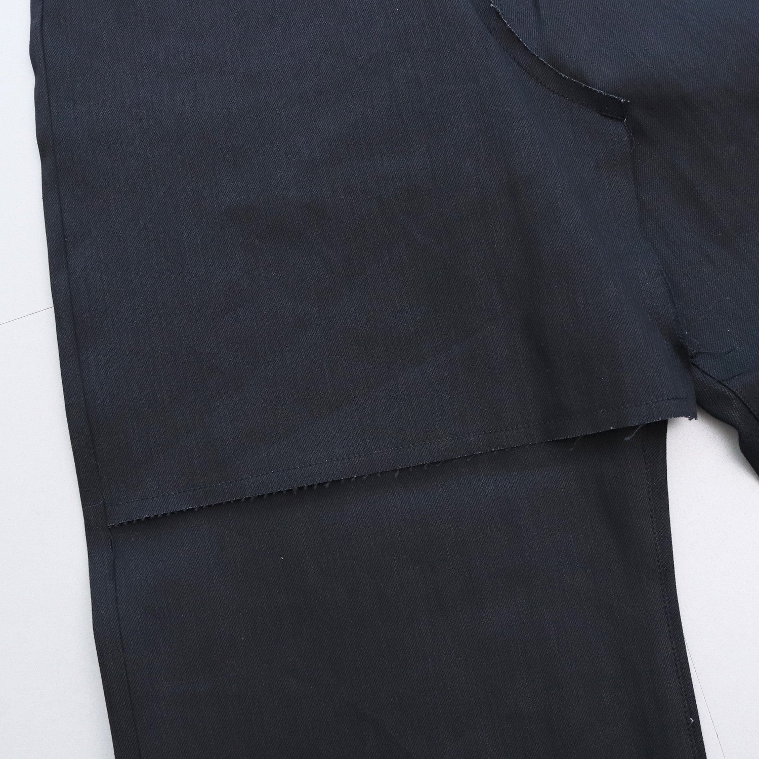 SKIRT WIDE DENIM PANTS #Black [SHSS24029]