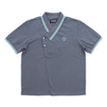 Y NECK POLO SHIRTS #GREY [241-01-0601]