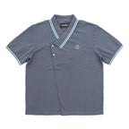 Y NECK POLO SHIRTS #GREY [241-01-0601]