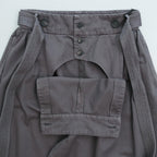 VOLENDAM PANTS (cotton) #chacoal black [S24SS07PT-C]