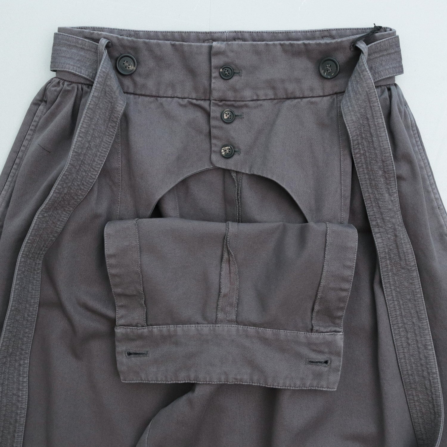 VOLENDAM PANTS (cotton) #chacoal black [S24SS07PT-C]