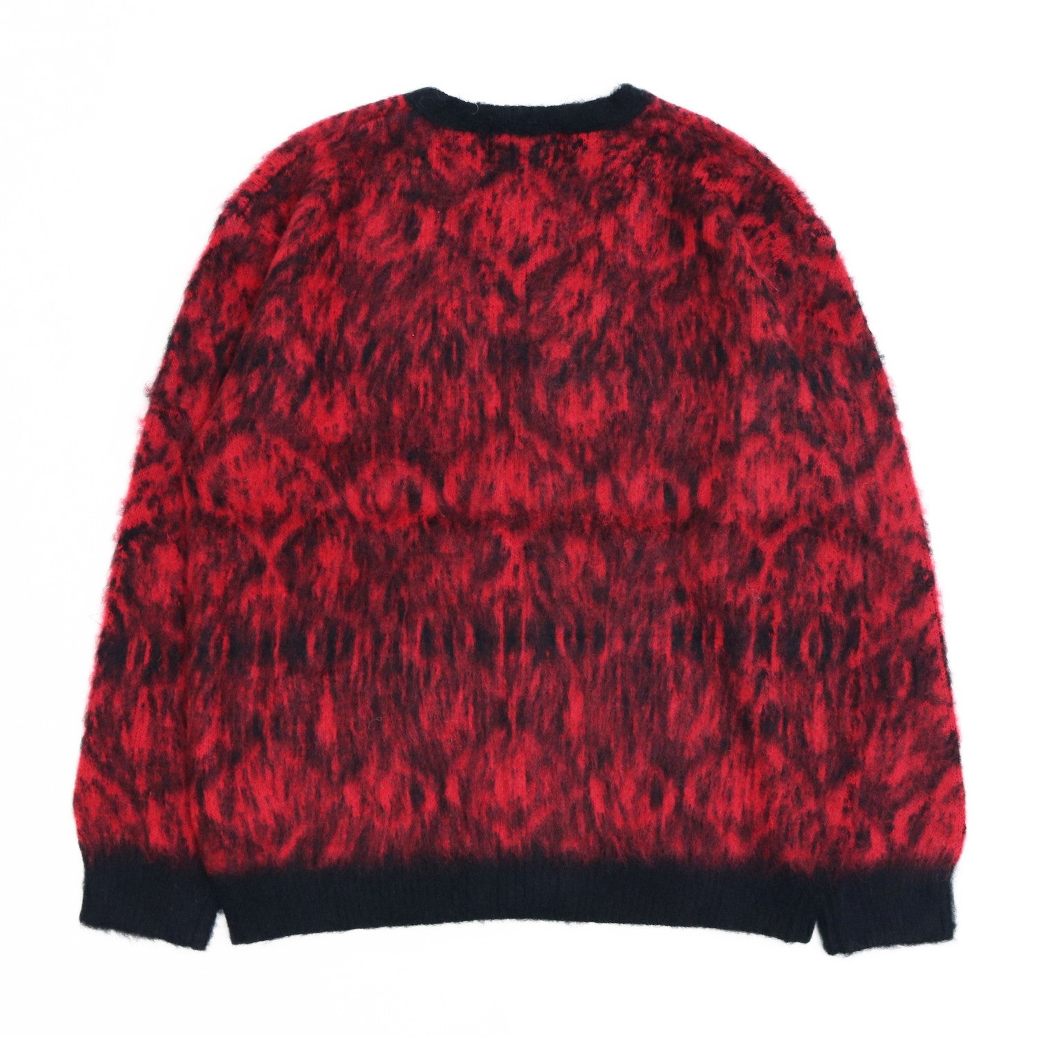 PYTHON PATTERN MOHAIR CARDIGAN #RED [232-01-0501]