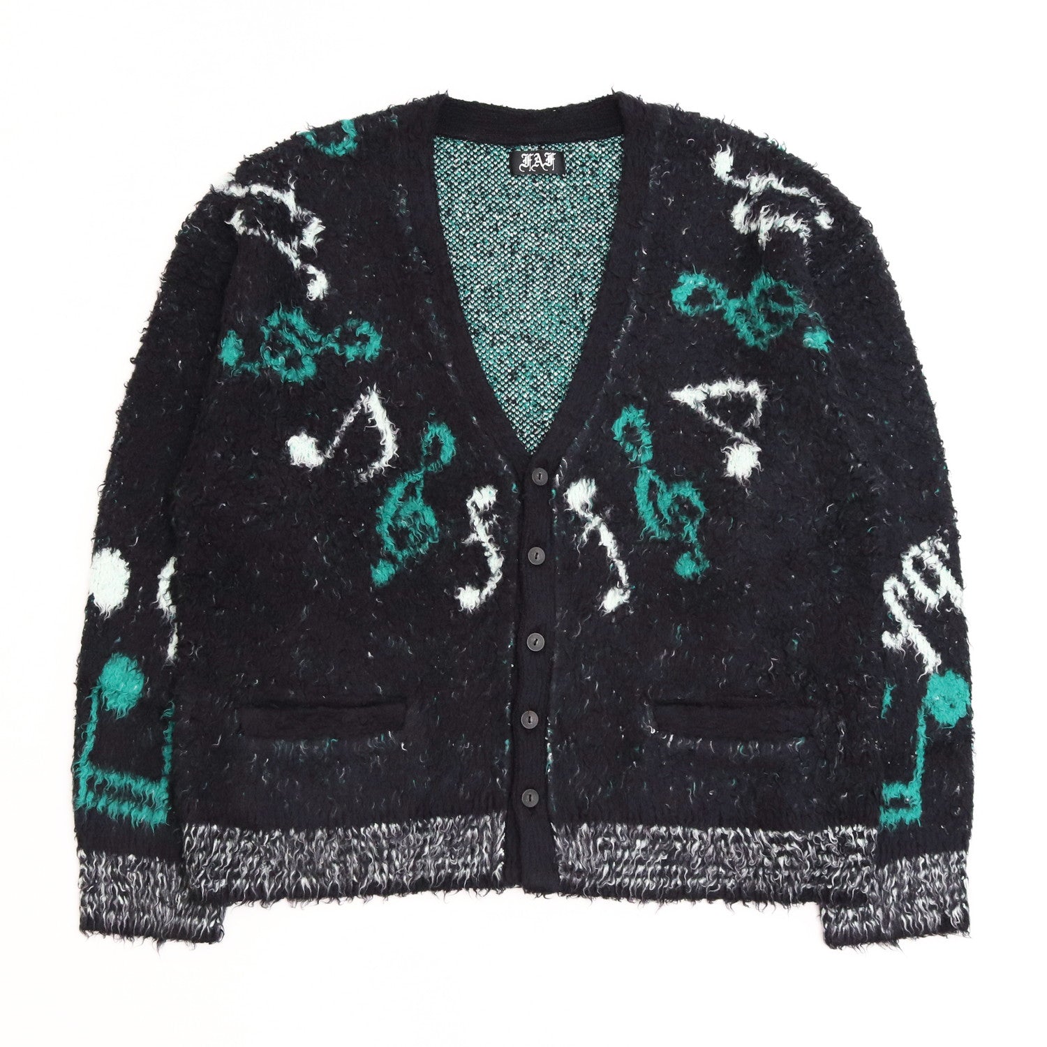 Notes Cardigan #BLACK [13413008] - FAF(FAKE AS FLOWERS) 23aw