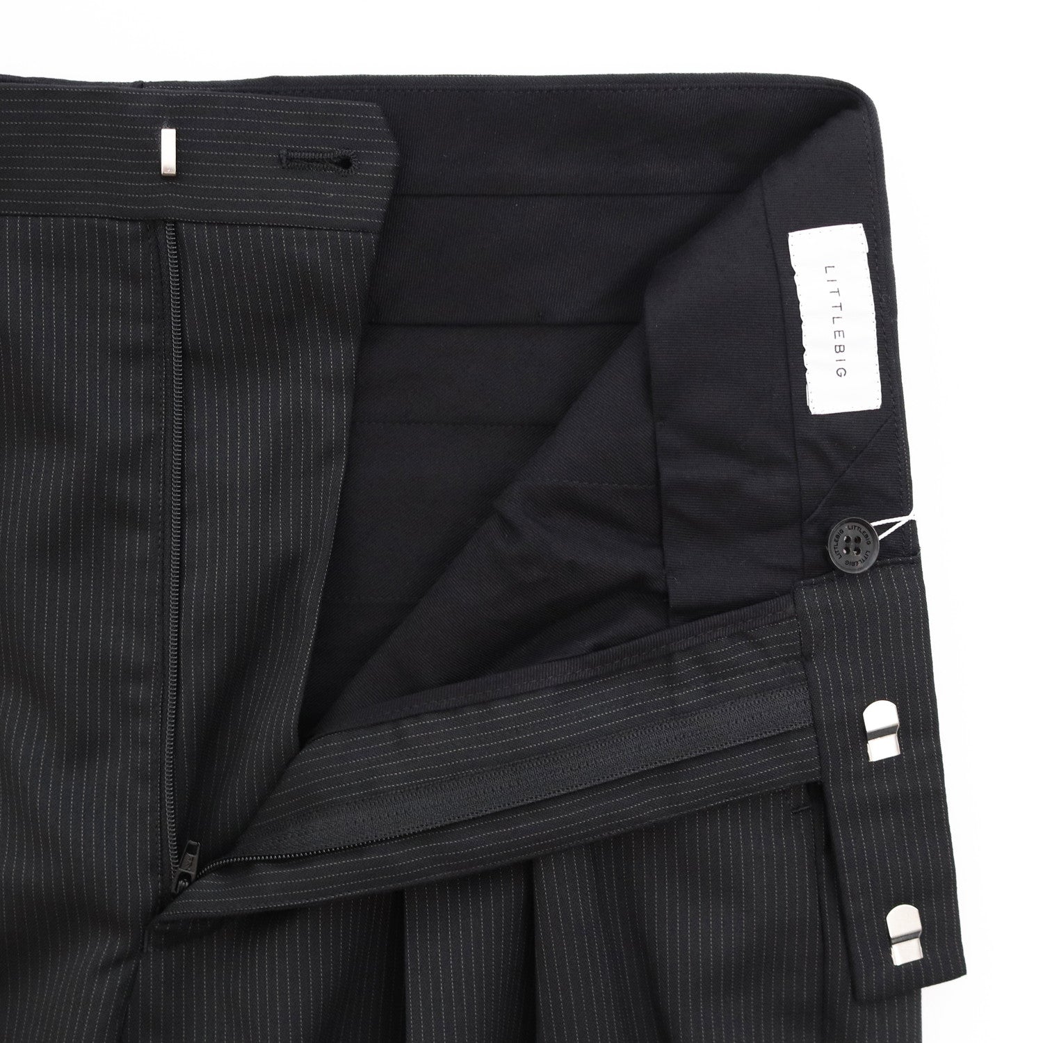 Stripe Trousers #Black [LB233-PT04]