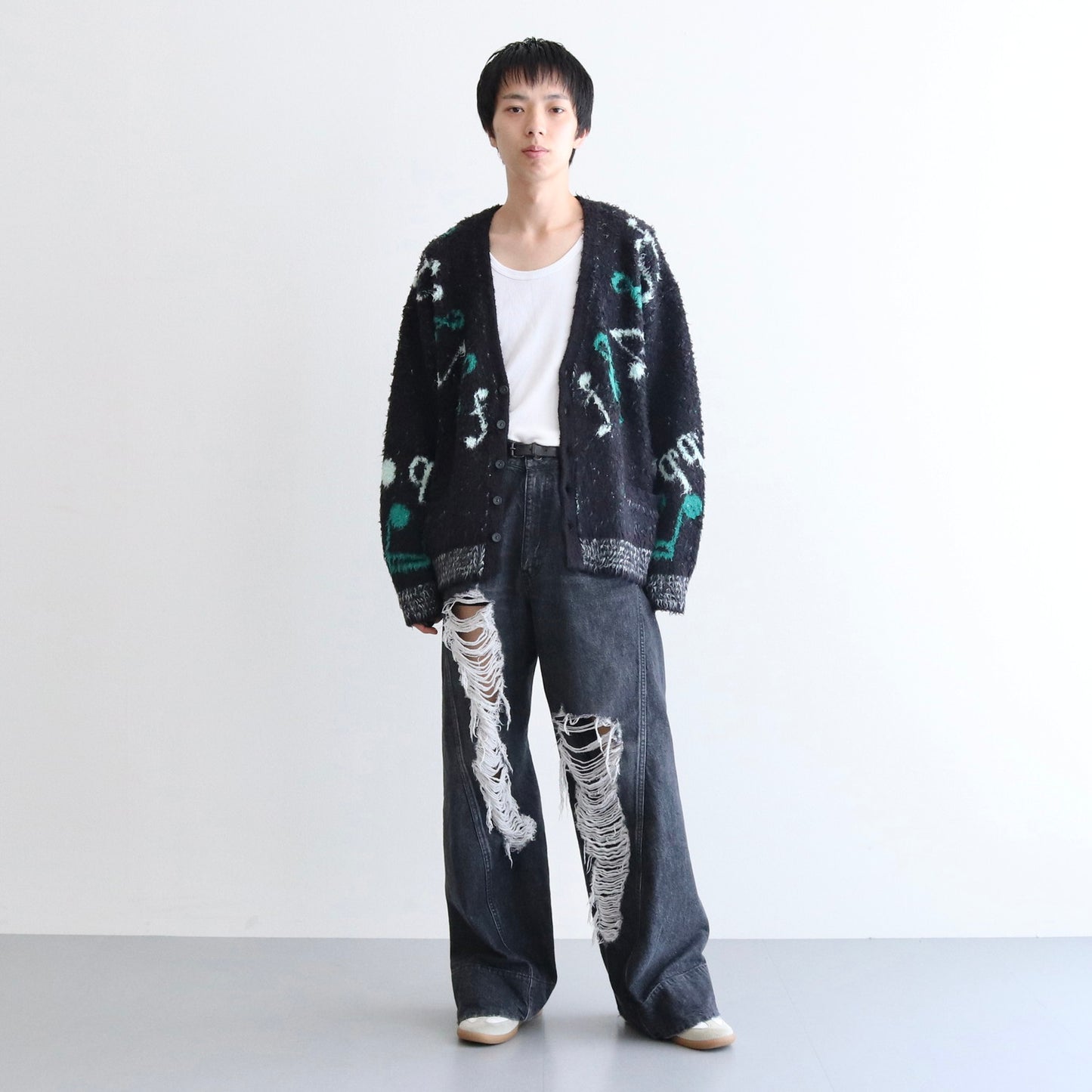 Notes Cardigan #BLACK [13413008]