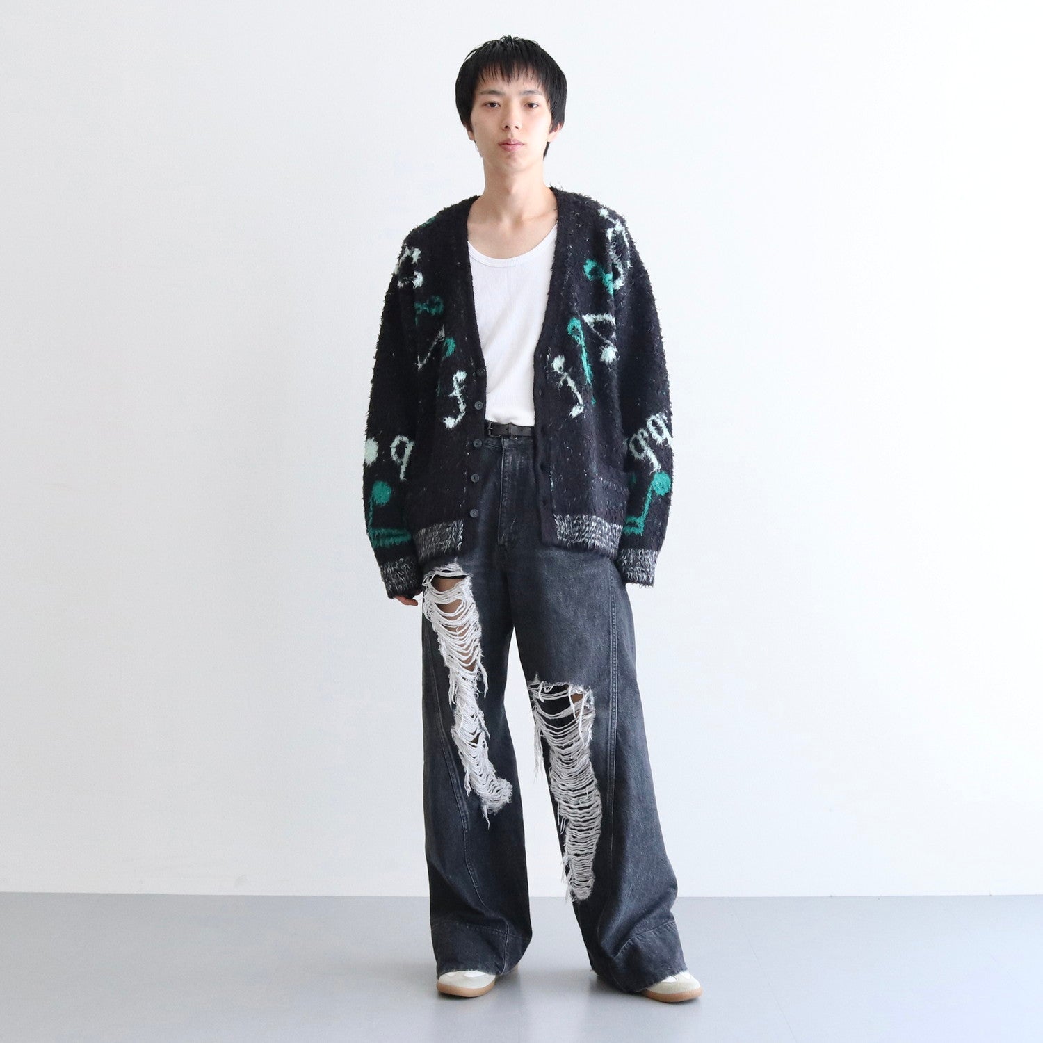 Notes Cardigan #BLACK [13413008]