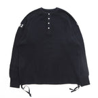 Thermal Henley Shirts #BLACK [13412010]