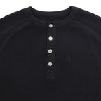 Thermal Henley Shirts #BLACK [13412010]
