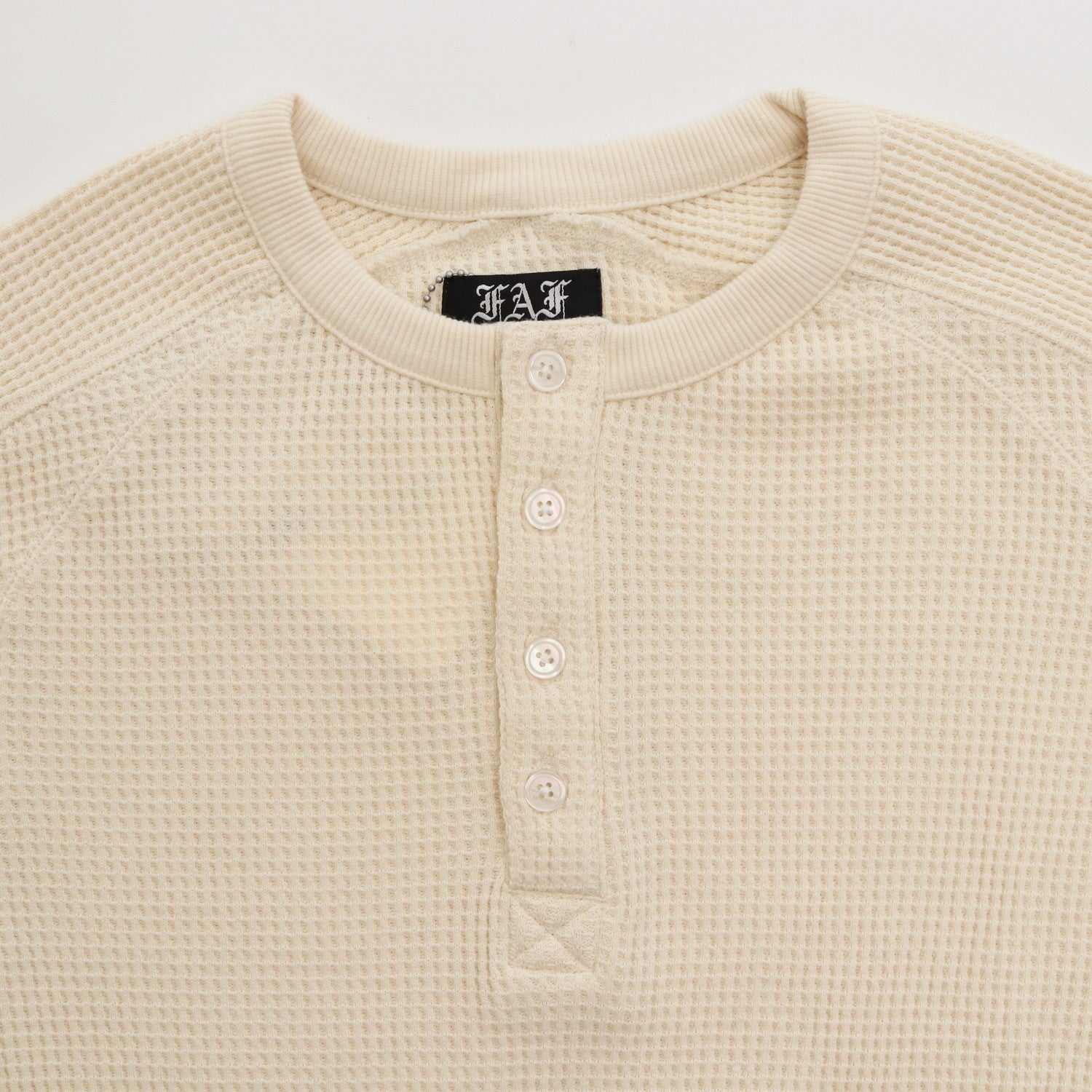 Thermal Henley Shirts #ECRU [13412010]