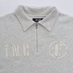 Half Zip Sweat Top #GRAY [13412011]