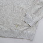 Half Zip Sweat Top #GRAY [13412011]
