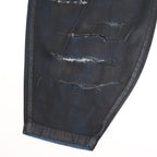 KNICKER BOCKERS DENIM (coating damaged) #INDIGO × BLACK COATING [S23AW24DNM-CRASH]