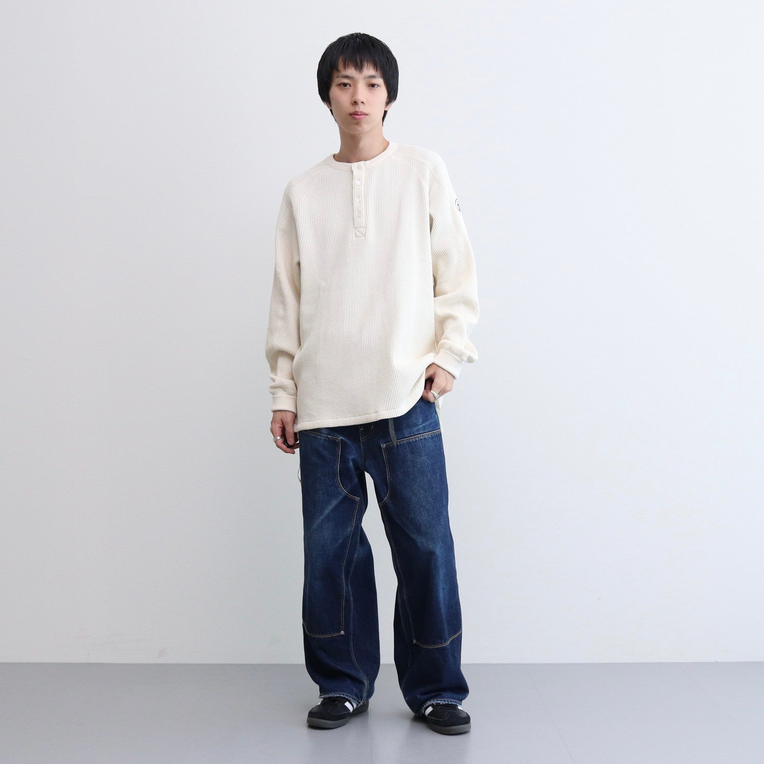 Thermal Henley Shirts #ECRU [13412010]