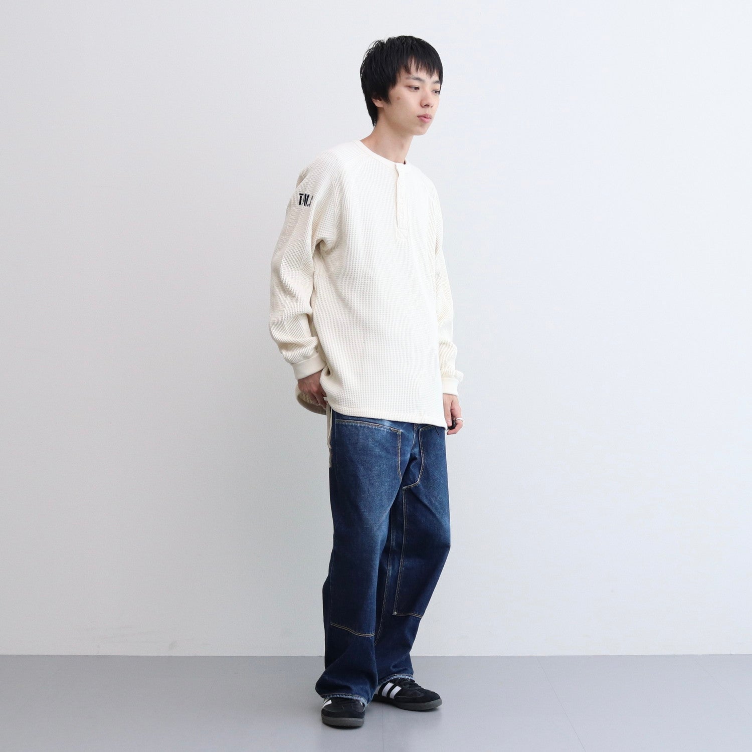 Thermal Henley Shirts #ECRU [13412010]