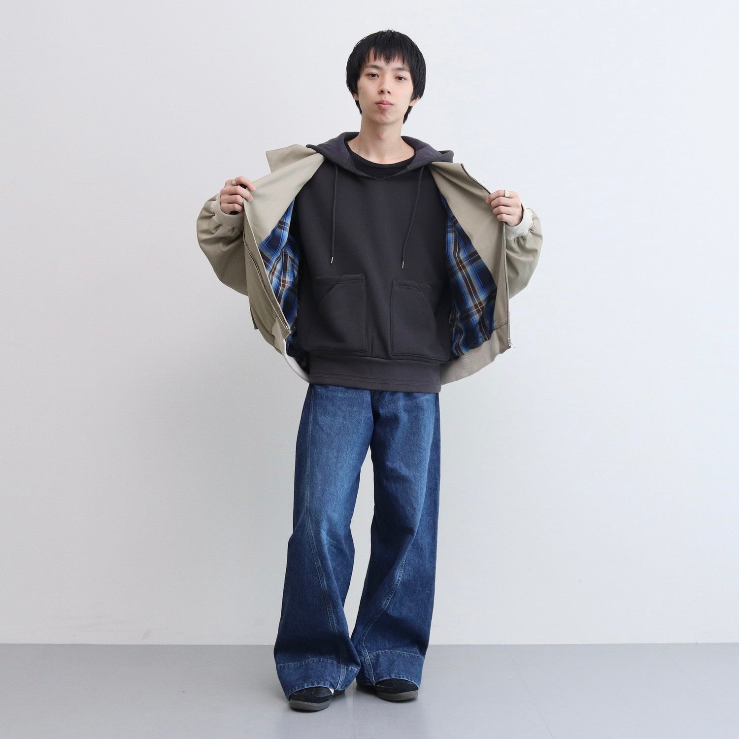 HARRINGTON JACKET #BEIGE [232-01-0304] - YUKI HASHIMOTO（ユウキ