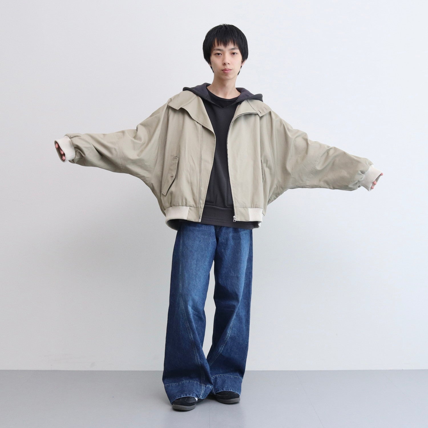 HARRINGTON JACKET #BEIGE [232-01-0304]