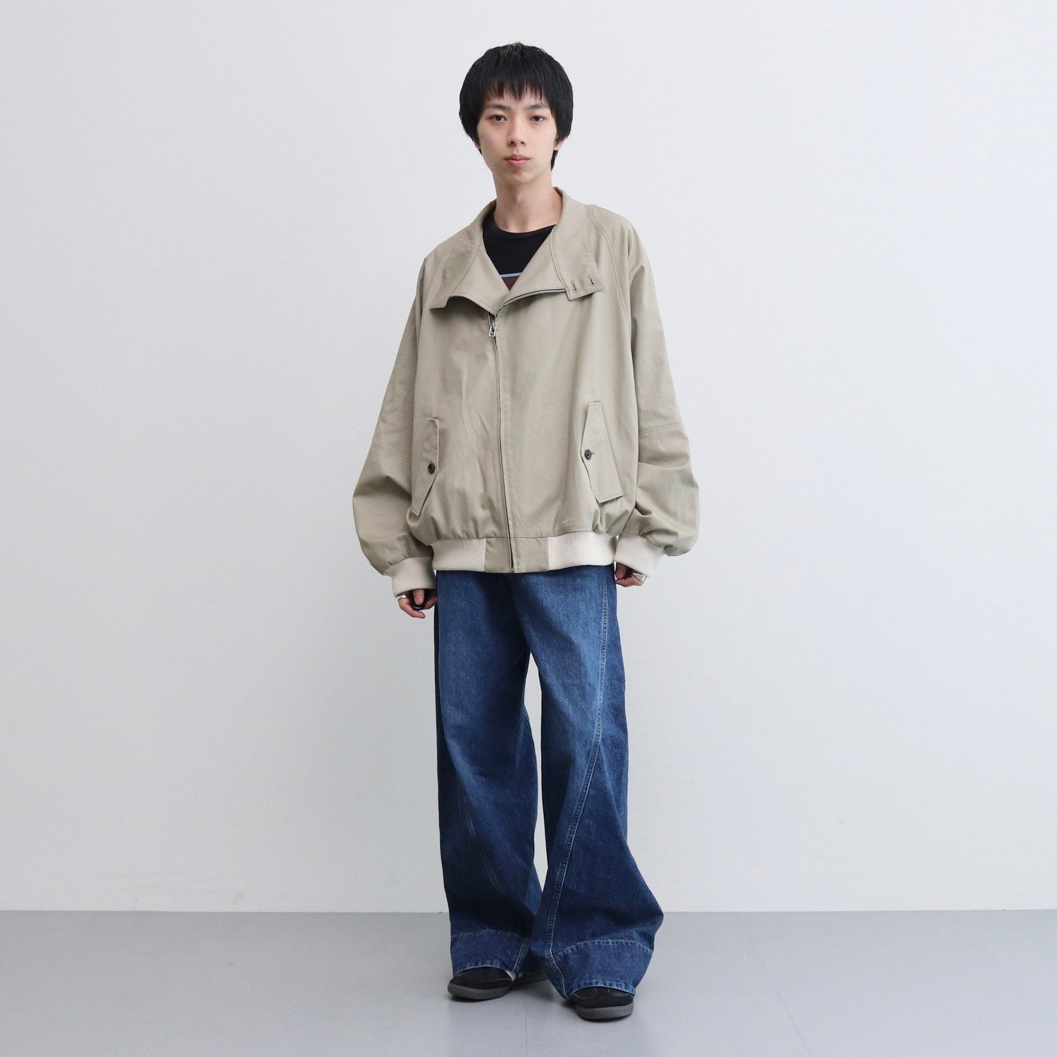 HARRINGTON JACKET #BEIGE [232-01-0304]