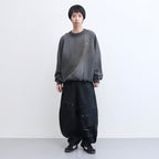 KNICKER BOCKERS DENIM (coating damaged) #INDIGO × BLACK COATING [S23AW24DNM-CRASH]