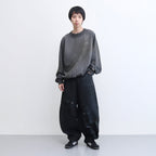 KNICKER BOCKERS DENIM (coating damaged) #INDIGO × BLACK COATING [S23AW24DNM-CRASH]