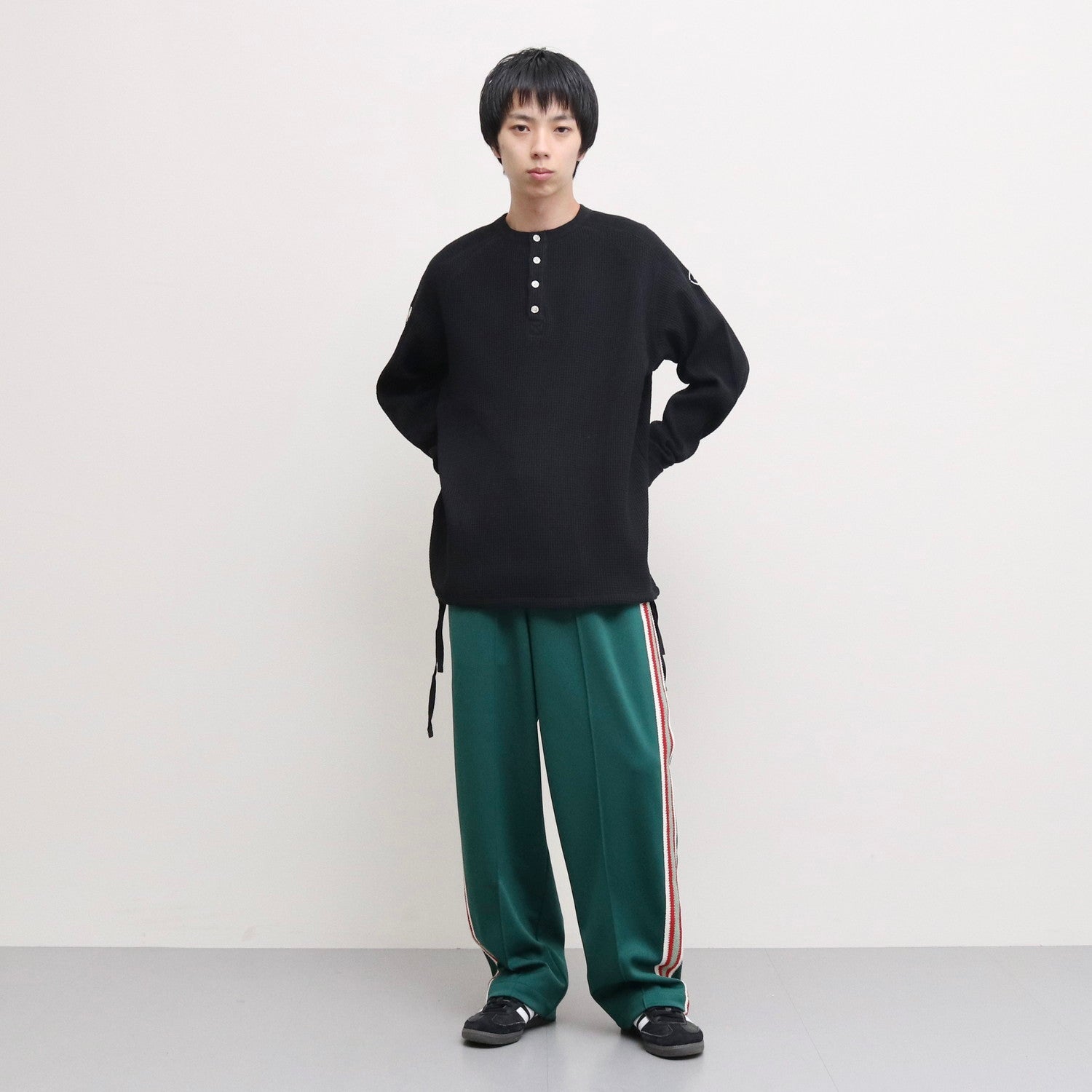 トップス FAF Thermal Henley Shirts Thermal Henley Shirts #BLACK [13412010] - FAF(FAKE AS FLOWERS