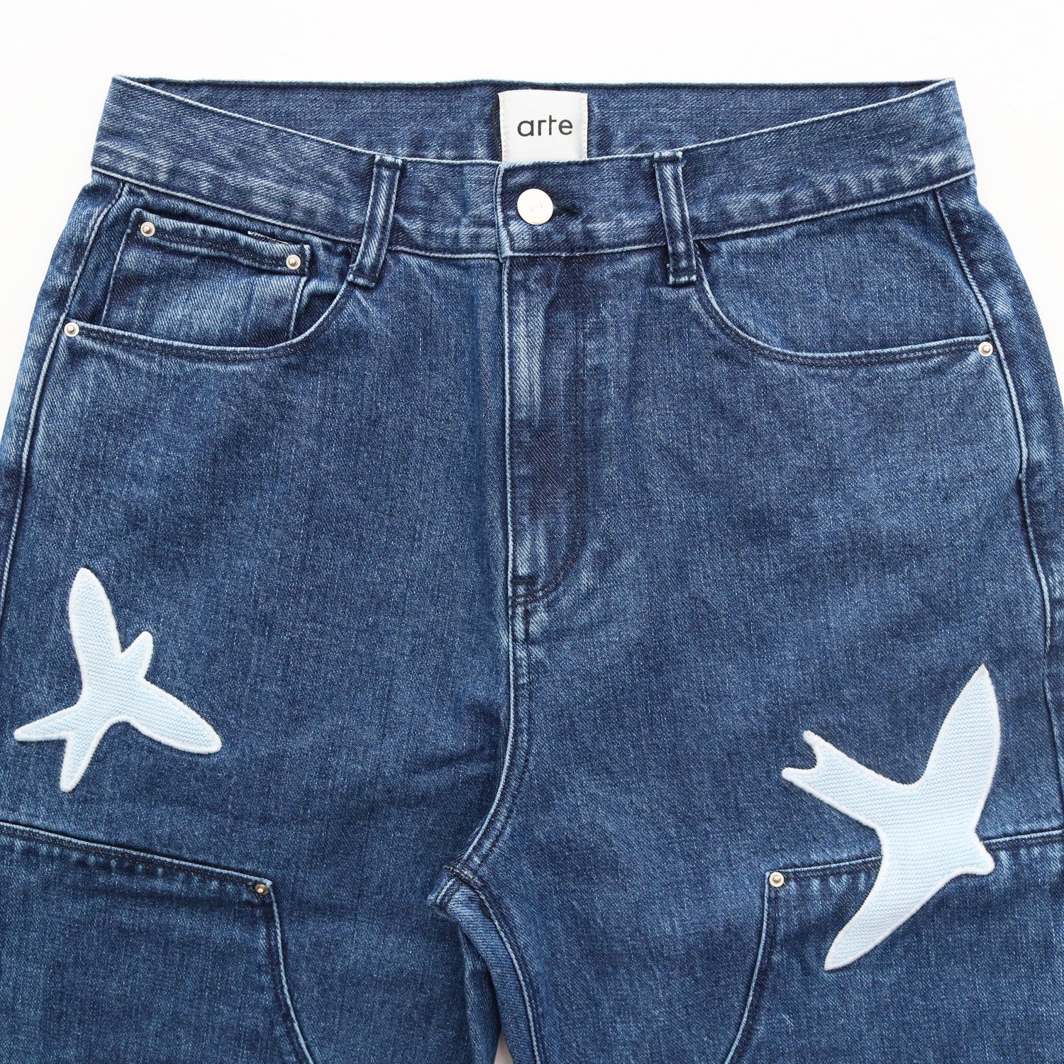 Parker Workwear Birds Pants #Washed Blue [AW23-005P]