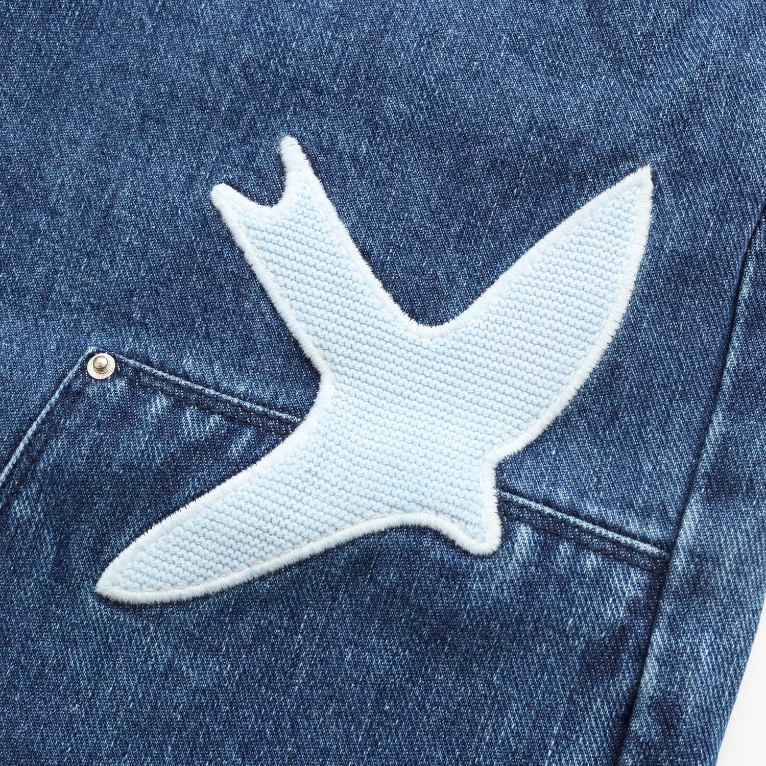 Parker Workwear Birds Pants #Washed Blue [AW23-005P]