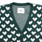 Kyle Heart Cardigan #Green [AW23-103K]