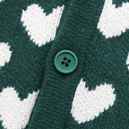 Kyle Heart Cardigan #Green [AW23-103K]