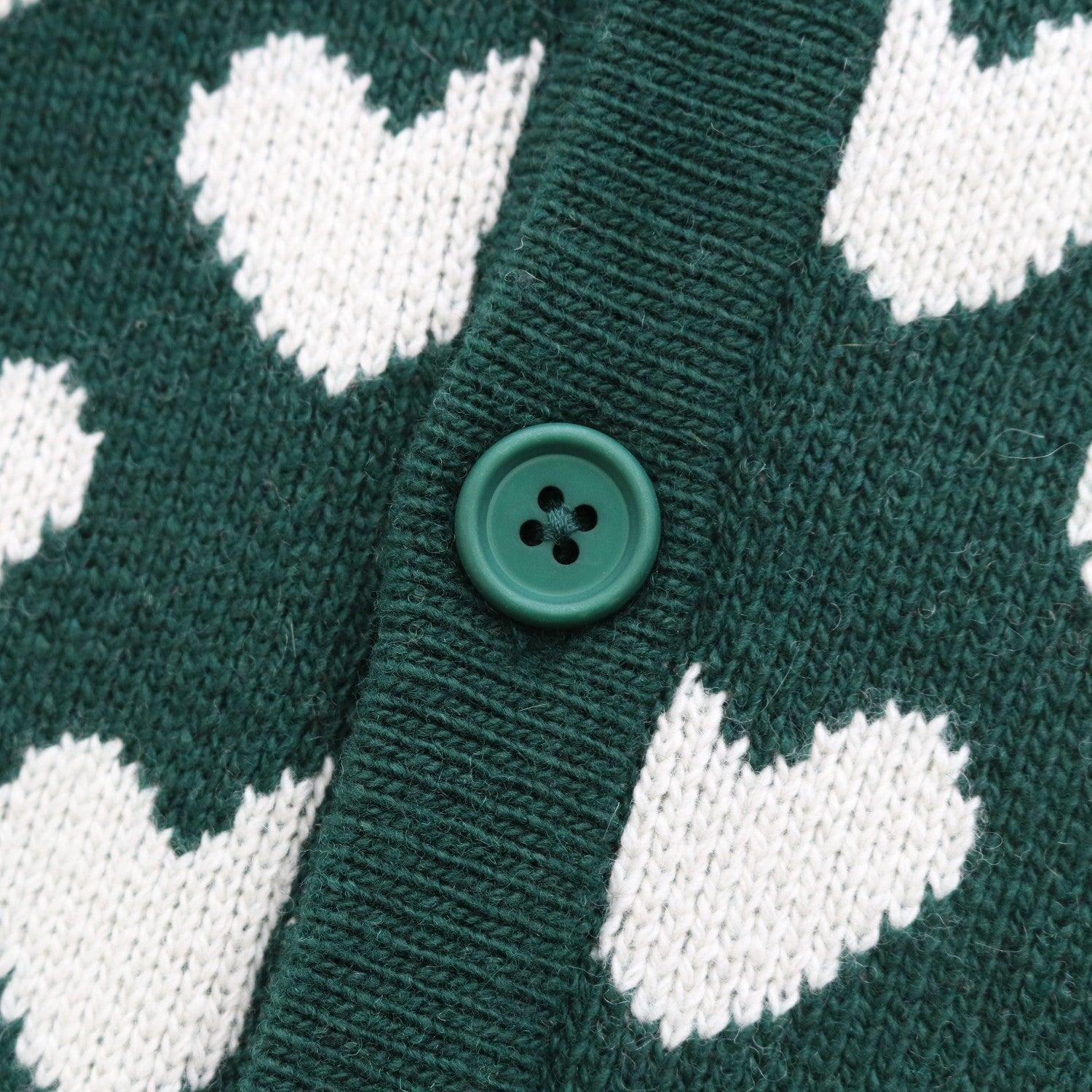 Kyle Heart Cardigan #Green [AW23-103K]