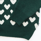 Kyle Heart Cardigan #Green [AW23-103K]