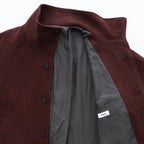 Stand Collar Long Coat #BROWN [AL23W-CO01]