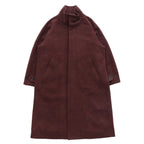 Stand Collar Long Coat #BROWN [AL23W-CO01]