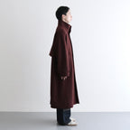 Stand Collar Long Coat #BROWN [AL23W-CO01]