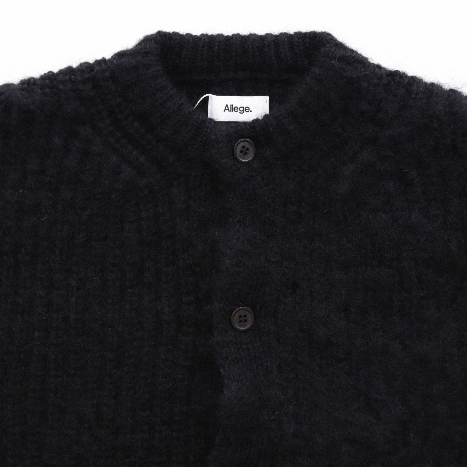 Mohair Cardigan #BLACK [AL23W-KN01]
