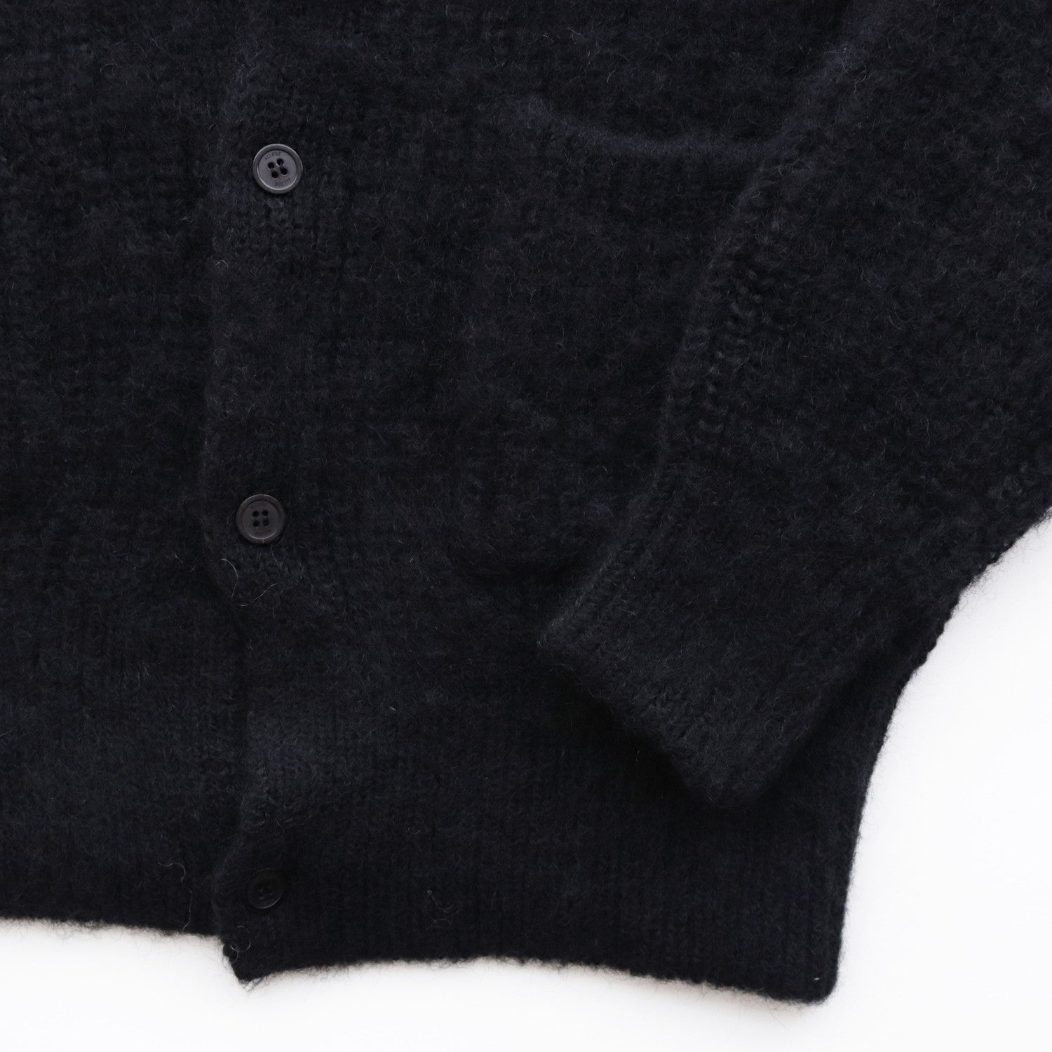 Mohair Cardigan #BLACK [AL23W-KN01]