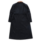 FUR COLLAR COAT #BLACK [232-01-0402]