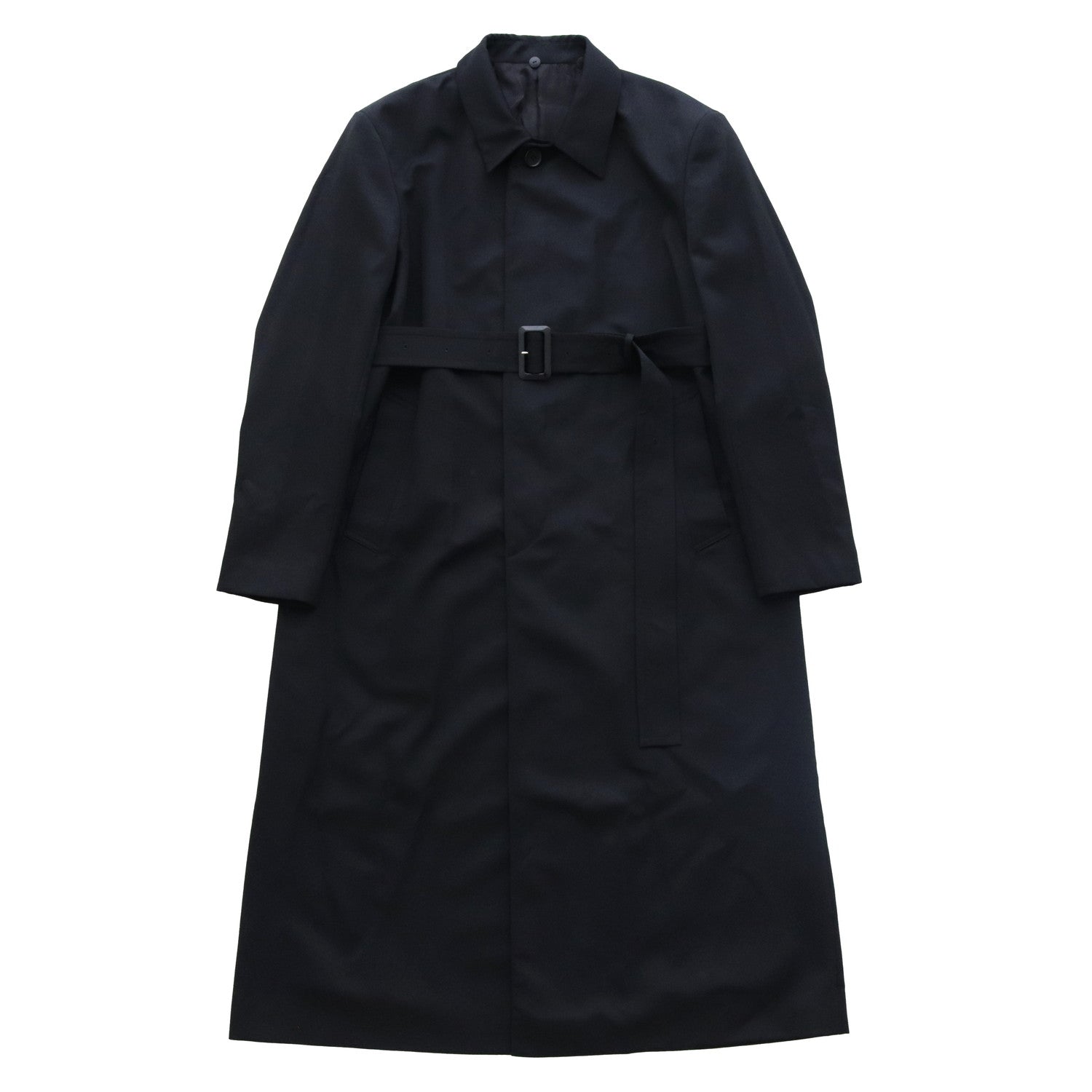 FUR COLLAR COAT #BLACK [232-01-0402]