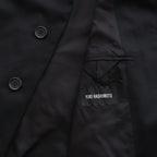 FUR COLLAR COAT #BLACK [232-01-0402]