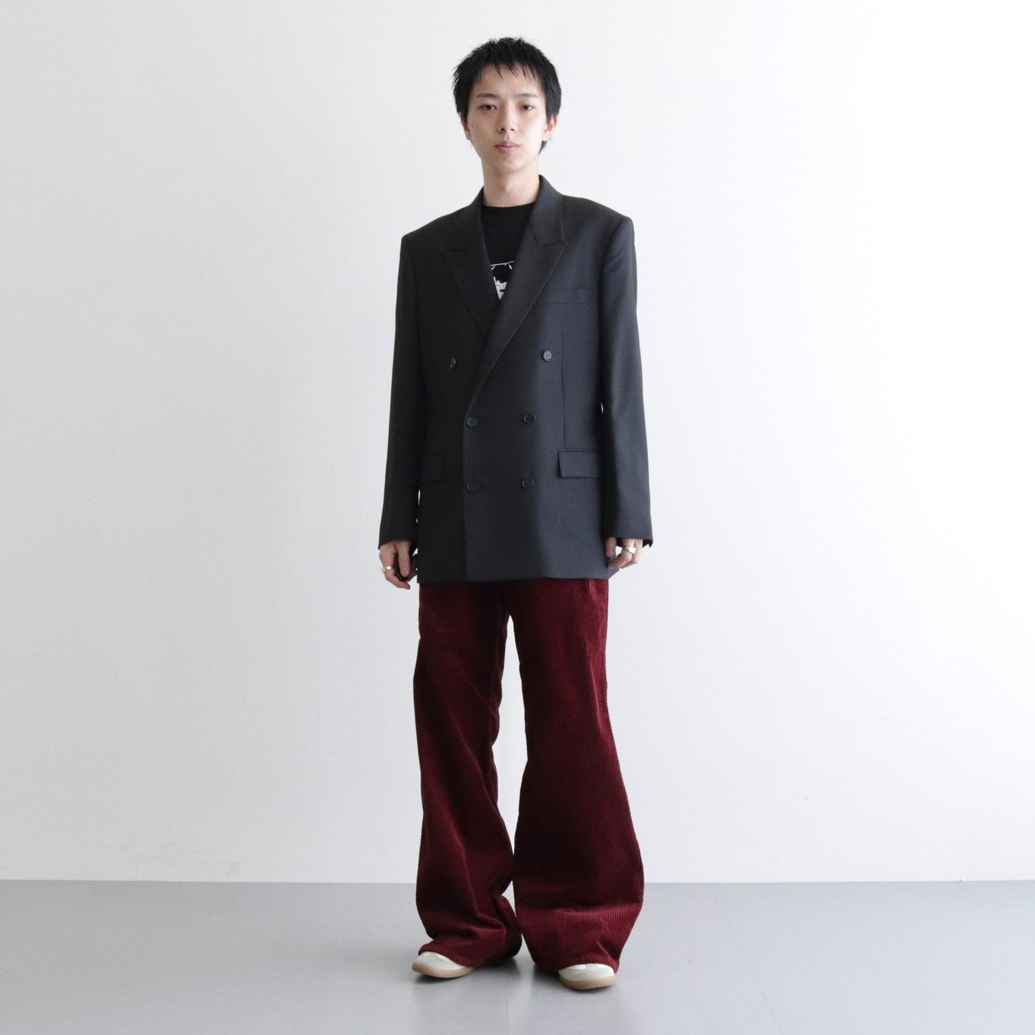 Corduroy Wide Pants #Bordeaux [LB233-PT08]