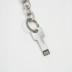 USB KEY CHAIN #SILVER [HDK24S-MAC02]