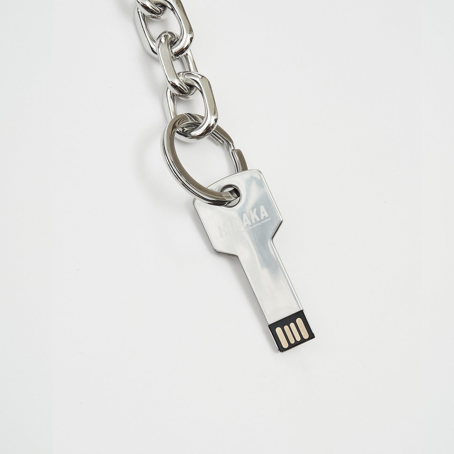 USB KEY CHAIN #SILVER [HDK24S-MAC02]
