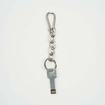 USB KEY CHAIN #SILVER [HDK24S-MAC02]