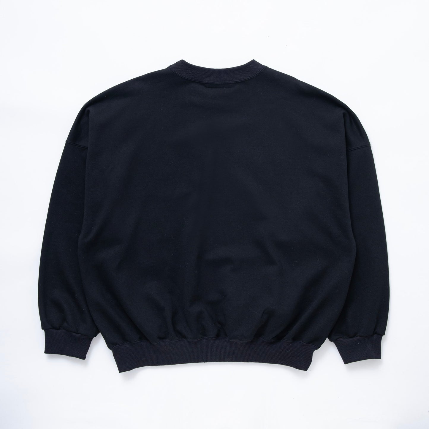Mulch embroidery crew neck sweat #BLACK [TTT-2024SS-CT06]