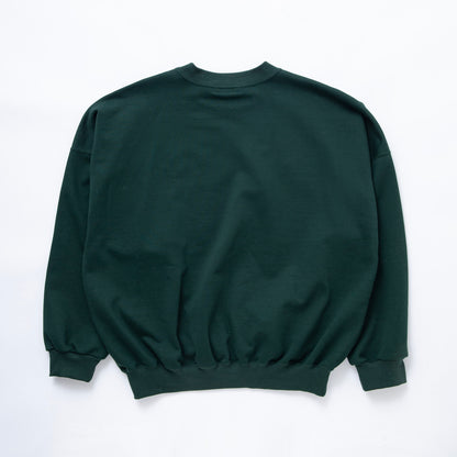 Mulch embroidery crew neck sweat #GREEN [TTT-2024SS-CT06]